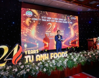 Hình ảnh và sảnh tiệc tại lễ kỷ niệm 24 năm thành lập công ty