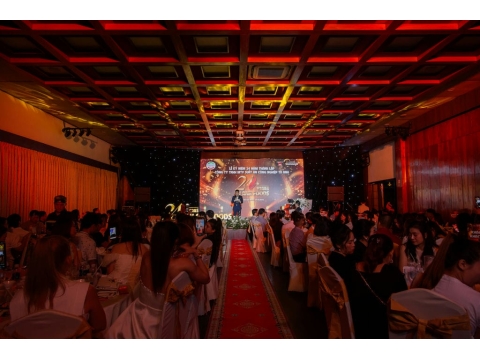 Hình ảnh và sảnh tiệc tại lễ kỷ niệm 24 năm thành lập công ty