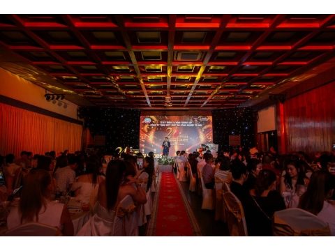 Hình ảnh và sảnh tiệc tại lễ kỷ niệm 24 năm thành lập công ty