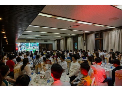 Hình ảnh và sảnh tiệc tại lễ kỷ niệm 24 năm thành lập công ty