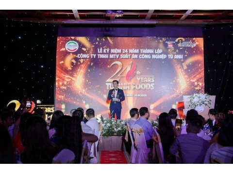 Hình ảnh và sảnh tiệc tại lễ kỷ niệm 24 năm thành lập công ty