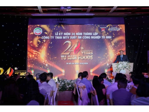 Lễ kỷ niệm 24 năm thành lập Công ty TNHH MTV Suất Ăn Công Nghiệp Tú Anh