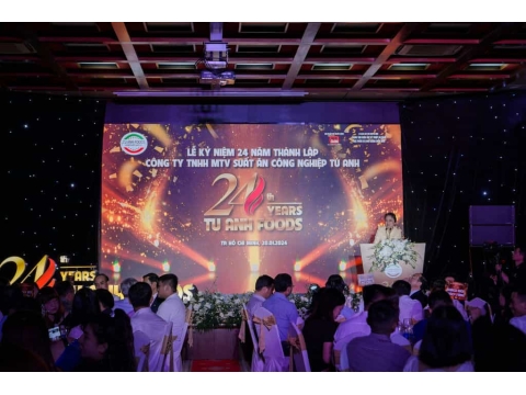 Lễ kỷ niệm 24 năm thành lập Công ty TNHH MTV Suất Ăn Công Nghiệp Tú Anh