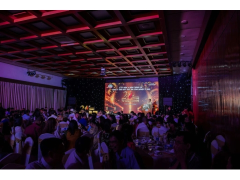 Hình ảnh và sảnh tiệc tại lễ kỷ niệm 24 năm thành lập công ty