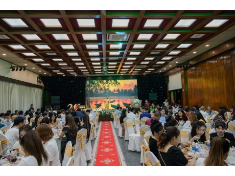Hình ảnh và sảnh tiệc tại lễ kỷ niệm 24 năm thành lập công ty