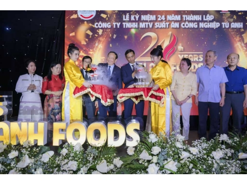 Lễ kỷ niệm 24 năm thành lập Công ty TNHH MTV Suất Ăn Công Nghiệp Tú Anh