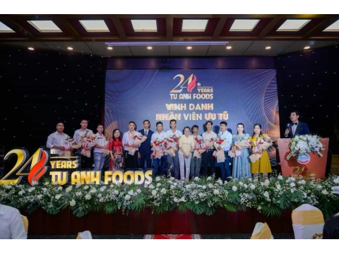 Lễ kỷ niệm 24 năm thành lập Công ty TNHH MTV Suất Ăn Công Nghiệp Tú Anh