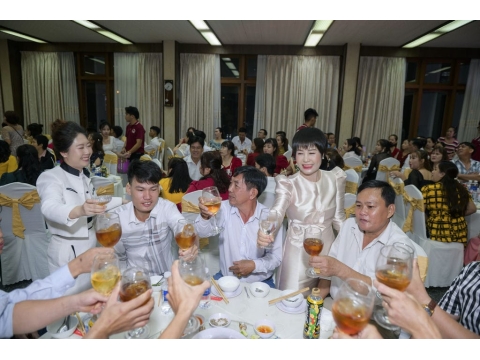 Hình ảnh và sảnh tiệc tại lễ kỷ niệm 24 năm thành lập công ty